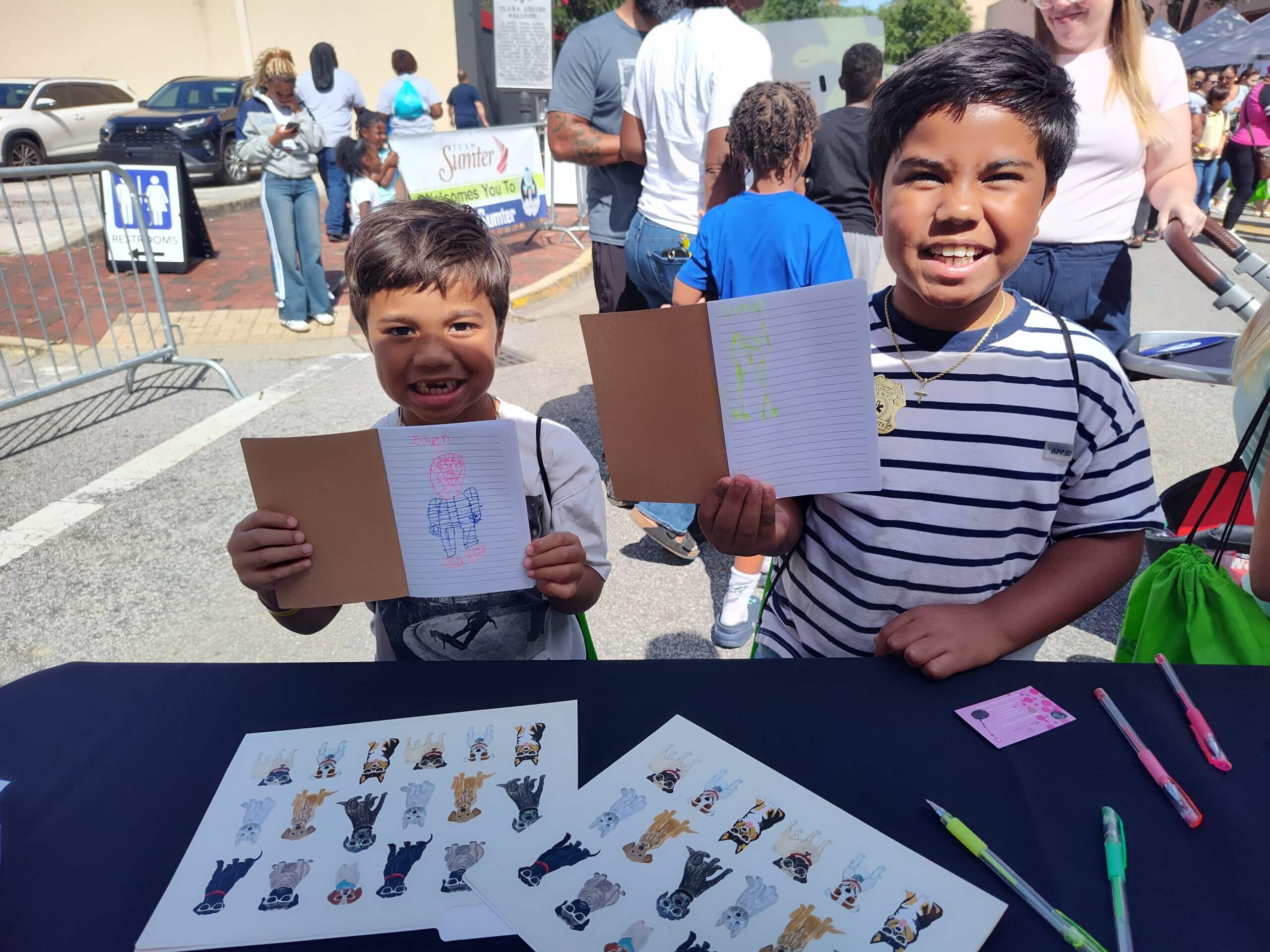 eSTEAM kids with journals